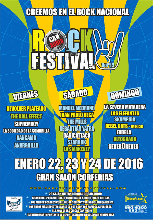 Afiche Car Audio Rock Festival 2016