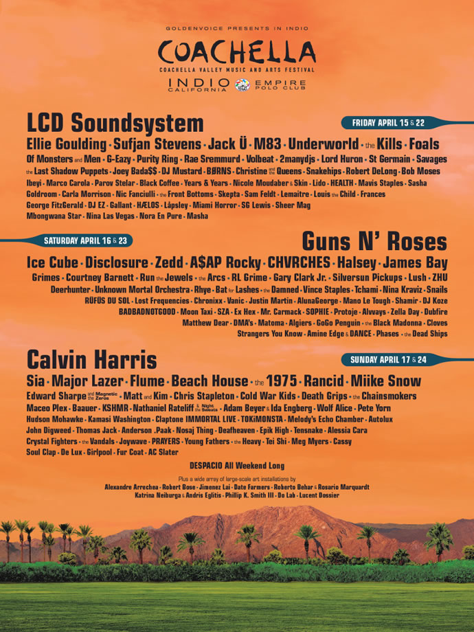 Afiche Coachella 2016