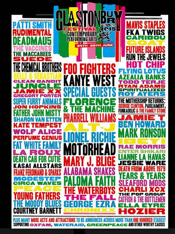 Afiche de Glastonbury Festival 2015