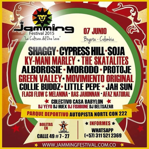 Afiche oficial del Jamming Festival 2015