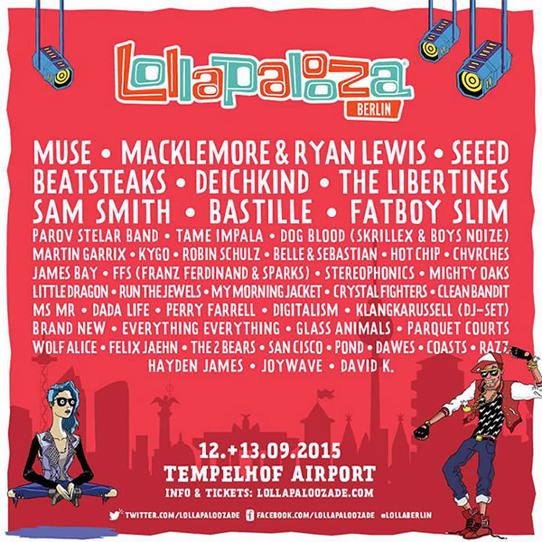 Afiche de Lollapalooza Berlín 2015