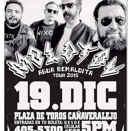 Afiche oficial concierto Molotov en Cali
