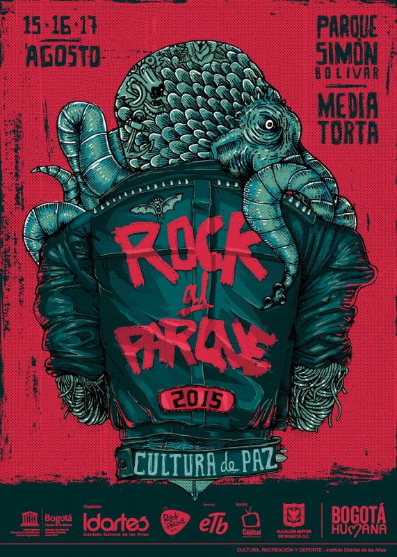 Afiche Oficial de Rock al Parque 2015