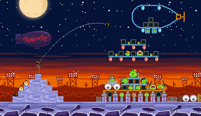 Nivel de Angry Birds, Rock in Rio USA 2015