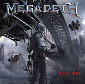 Esta es la carátula de "Dystopia" de Megadeth