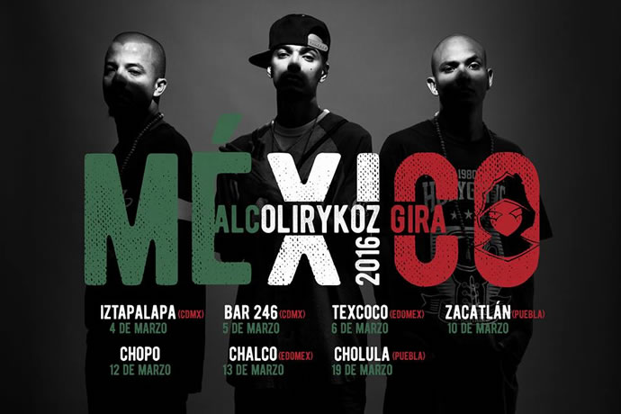 Afiche Alcolirykos en México