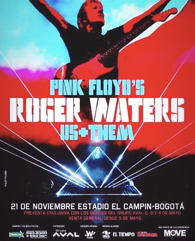 ¡Confirmado! Roger Waters visitará Colombia con su tour mundial “US