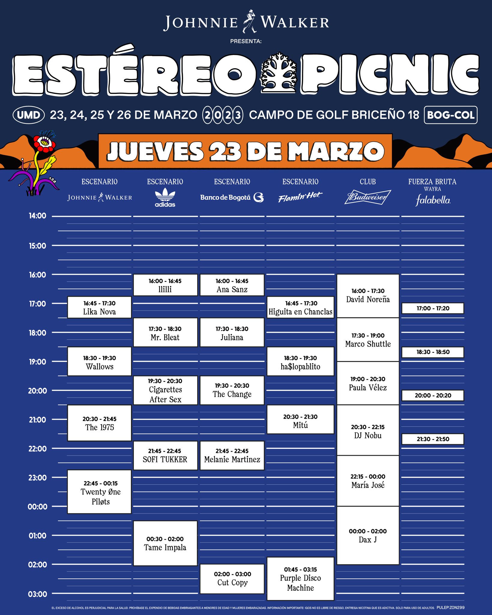 ¡Ya llega! y horarios de Estéreo Picnic 2023 🤘