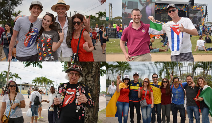 Público asistente a The Rolling Stones en Cuba. Fotos: Felipe Rocha