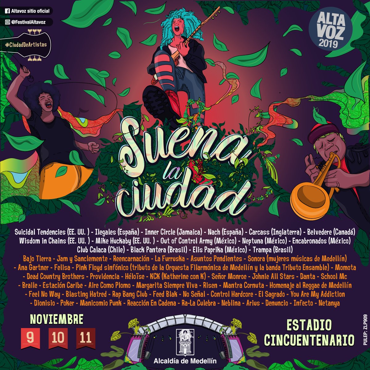 Afiche oficial Festival Altavoz 2019