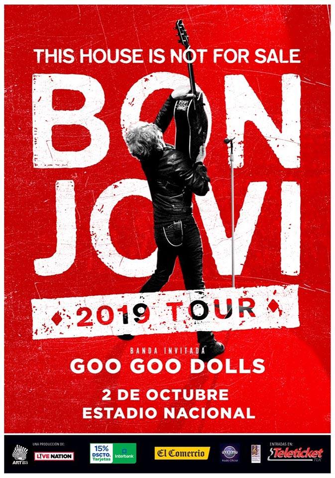Bon Jovi regresa a Perú en octubre de 2019
