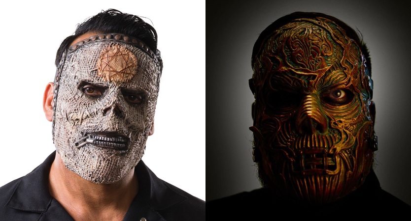 Evolución de las dos máscaras de Alessandro Venturella de Slipknot