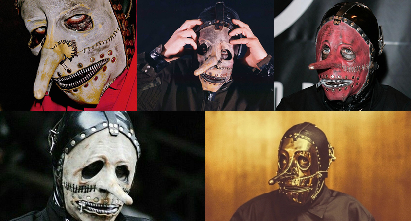 Evolución de máscaras de Chris Fehn de Sliknot