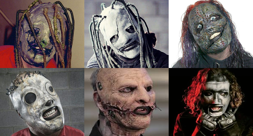 Evolución de máscaras de Corey Taylor de Slipknot