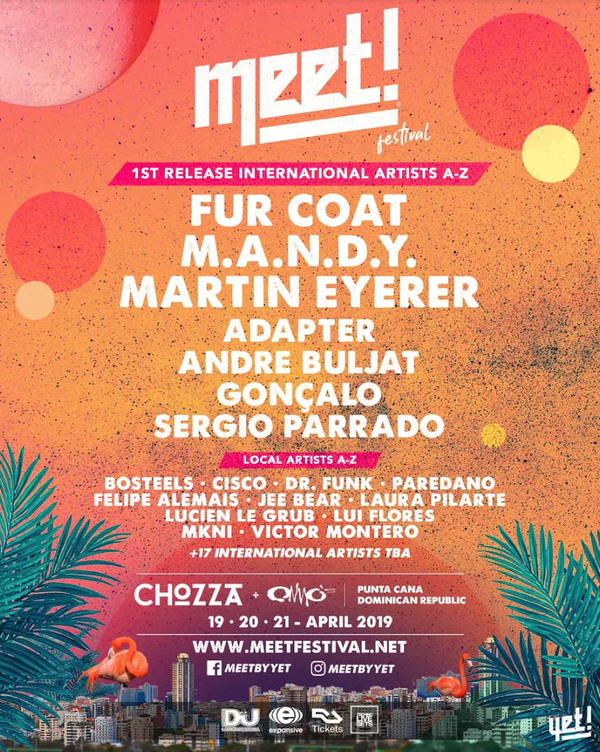 Este es el cartel del Meet! 2019 en Punta Cana