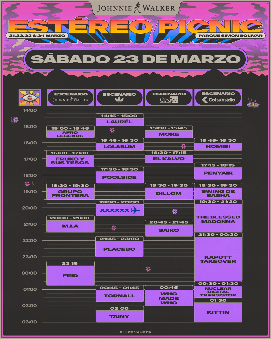 Aquí los horarios y mapa oficial de Estéreo Picnic 2025
