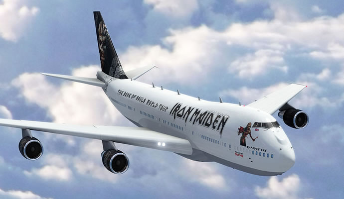 Este será el Boeing 747-400 que usará Iron Maiden para su gira mundial 2016 Este será el Boeing 747-400 que usará Iron Maiden para su gira mundial 2016