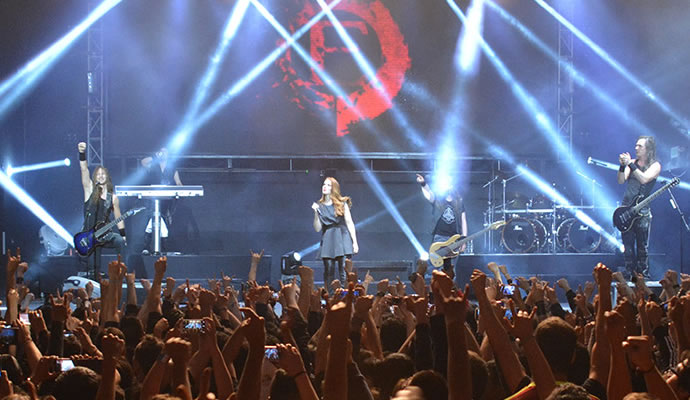 Lleno total en el concierto de Epica en el Teatro Royal Center Lleno total en el concierto de Epica en el Teatro Royal Center