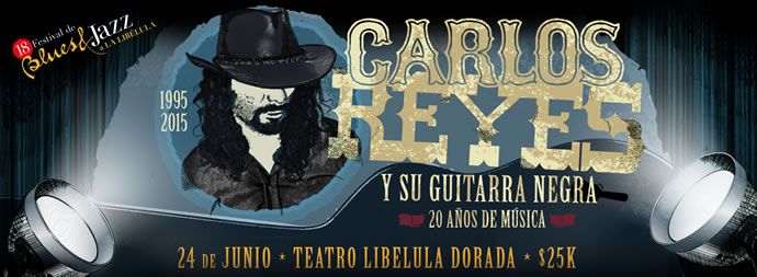 Carlos Reyes celebrará sus 20 años de carrera musical Carlos Reyes celebrará sus 20 años de carrera musical