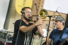 Jonathan "El Paya" Durango de La Sinfoniska, banda seleccionada para Ciudad Altavoz 2021