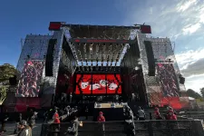 Escenario Plaza durante el show de Carolina Durante en Rock al Parque 2023