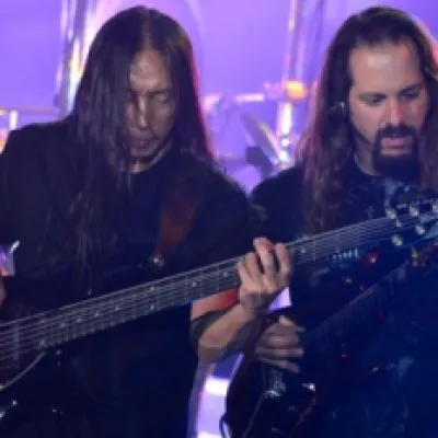 Dream Theater durante su presentación en Bogotá
