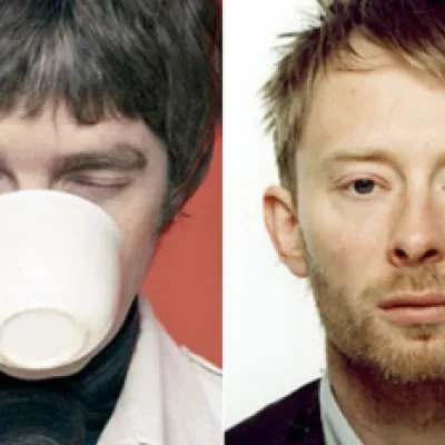 Noel Gallagher y Thom Yorke de Oasis