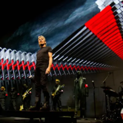 Imagen de Roger Waters durante su gira The Wall