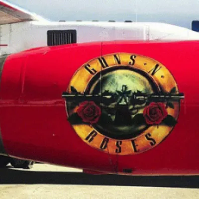 Avión Boeing 757-200 personalizado. Foto: Guns N' Roses