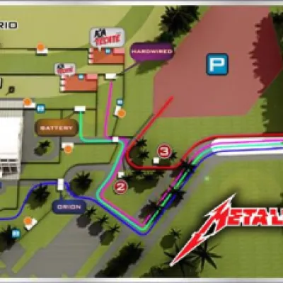 Mapa de acceso para el concierto de Metallica en Bogotá