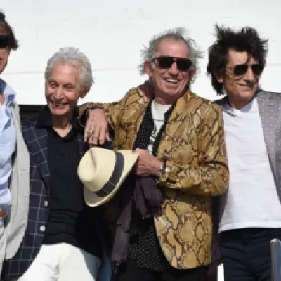 Foto: The Rolling Stones en su arribo a Uruguay