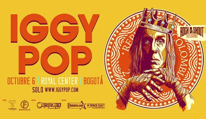 Iggy Pop estará por primera vez en Bogotá Iggy Pop estará por primera vez en Bogotá