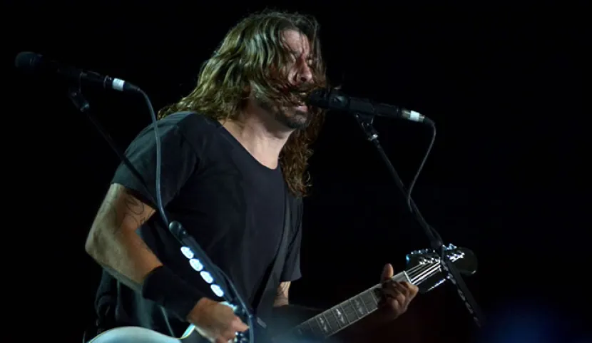 Dave Grohl en el concierto de Foo Fighters en Bogotá (Foto: Felipe Rocha)