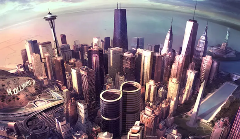 Arte del nuevo disco de Foo Fighters "Sonic Highways"