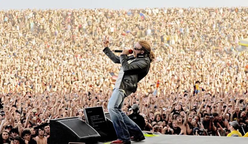 Axl Rose en un concierto en 2006