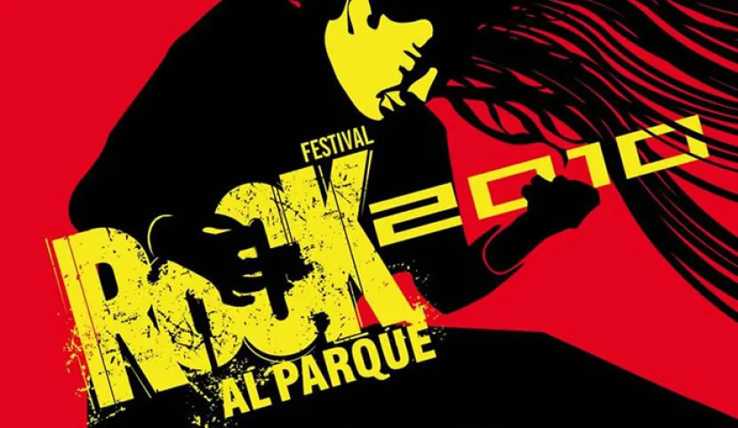 Afiche oficial Rock al Parque 2010, diseñado por Gerardo Malagón