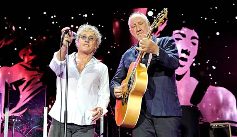 Roger Daltrey y Pete Townshend de The Who Roger Daltrey y Pete Townshend de The Who