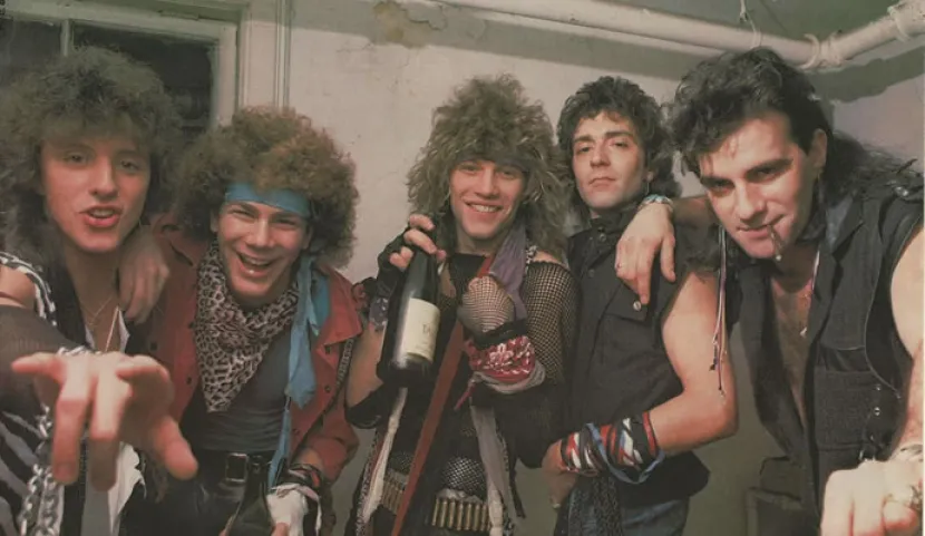 Bon Jovi en sus inicios Bon Jovi en sus inicios