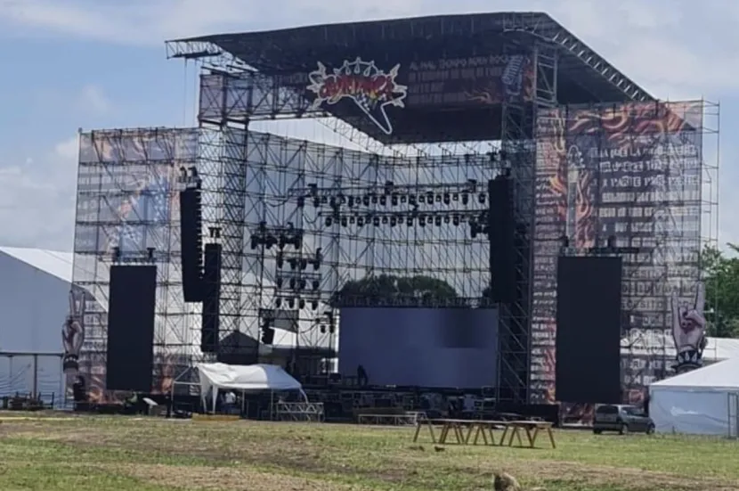 Escenario desolado del Jamming Festival 2022