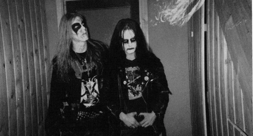 Dead y Euronymous, integrantes de Mayem Dead y Euronymous, integrantes de Mayem