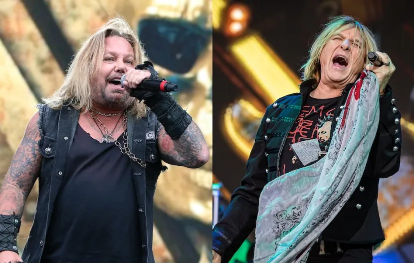 Vince Neil de Mötley Crüe y Joe Elliot de Def Leppard