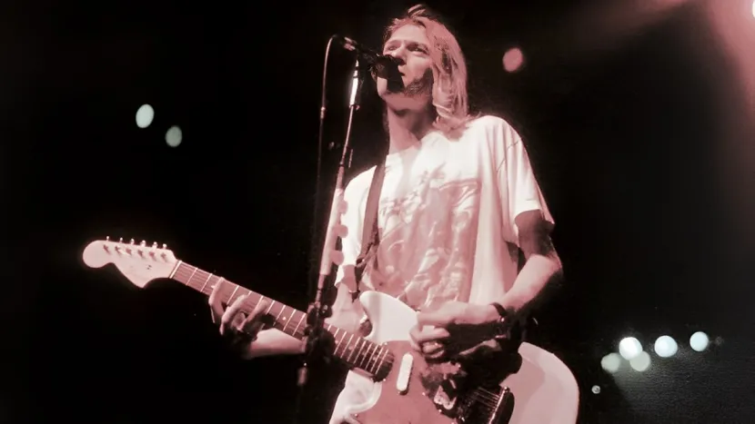Kurt Cobain durante su último concierto el 1 de marzo de 1994 Kurt Cobain durante su último concierto el 1 de marzo de 1994