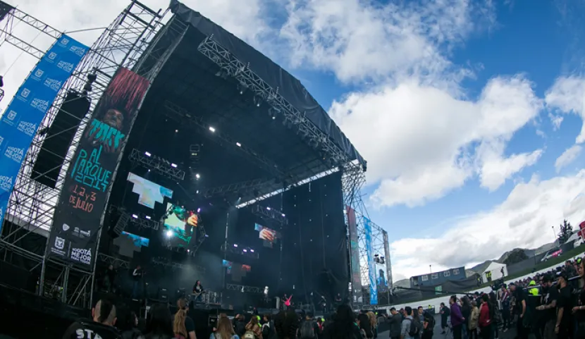 Escenario Plaza de Rock al Parque 2017. Ph: David Micolta