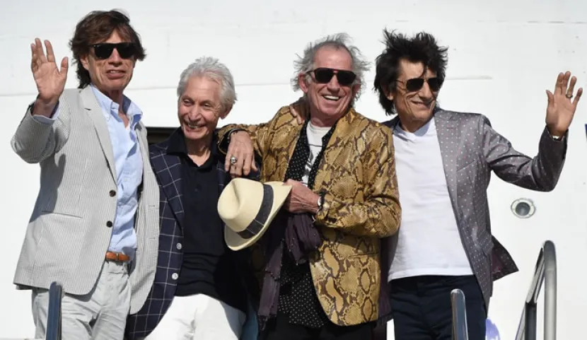 Foto: The Rolling Stones en su arribo a Uruguay Foto: The Rolling Stones en su arribo a Uruguay