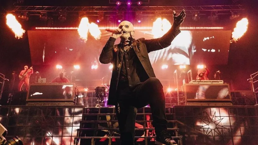 Corey Taylor de Slipknot en un show de Knotest