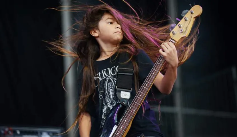 Tye Trujillo de The Helmets, hijo de Robert Trujillo