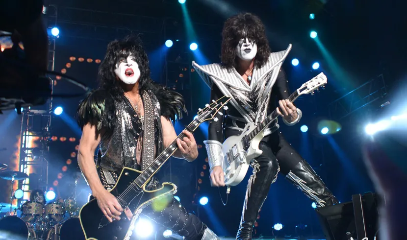 Paul Stanley y Thommy Thayer de Kiss