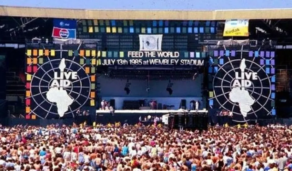 Escenario del Wembley Stadium de Londres el 13 de julio de 1985