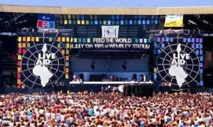 Escenario del Wembley Stadium de Londres el 13 de julio de 1985