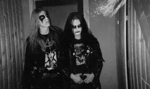 Dead y Euronymous, integrantes de Mayem